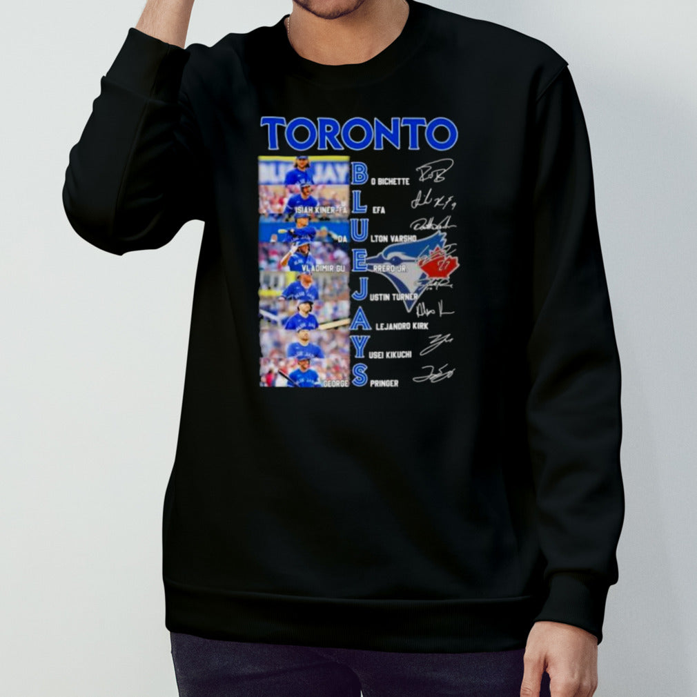 Official Toronto Blue Jays Team Players 2024 Signatures Shirt