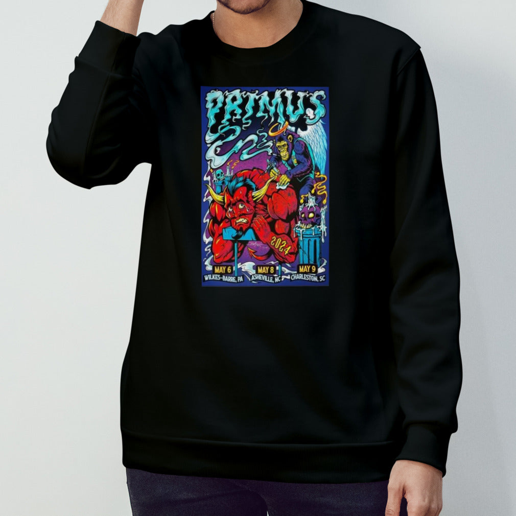 Primus May 9, 2024 Charleston Music Hall Charleston, Sc T-shirt