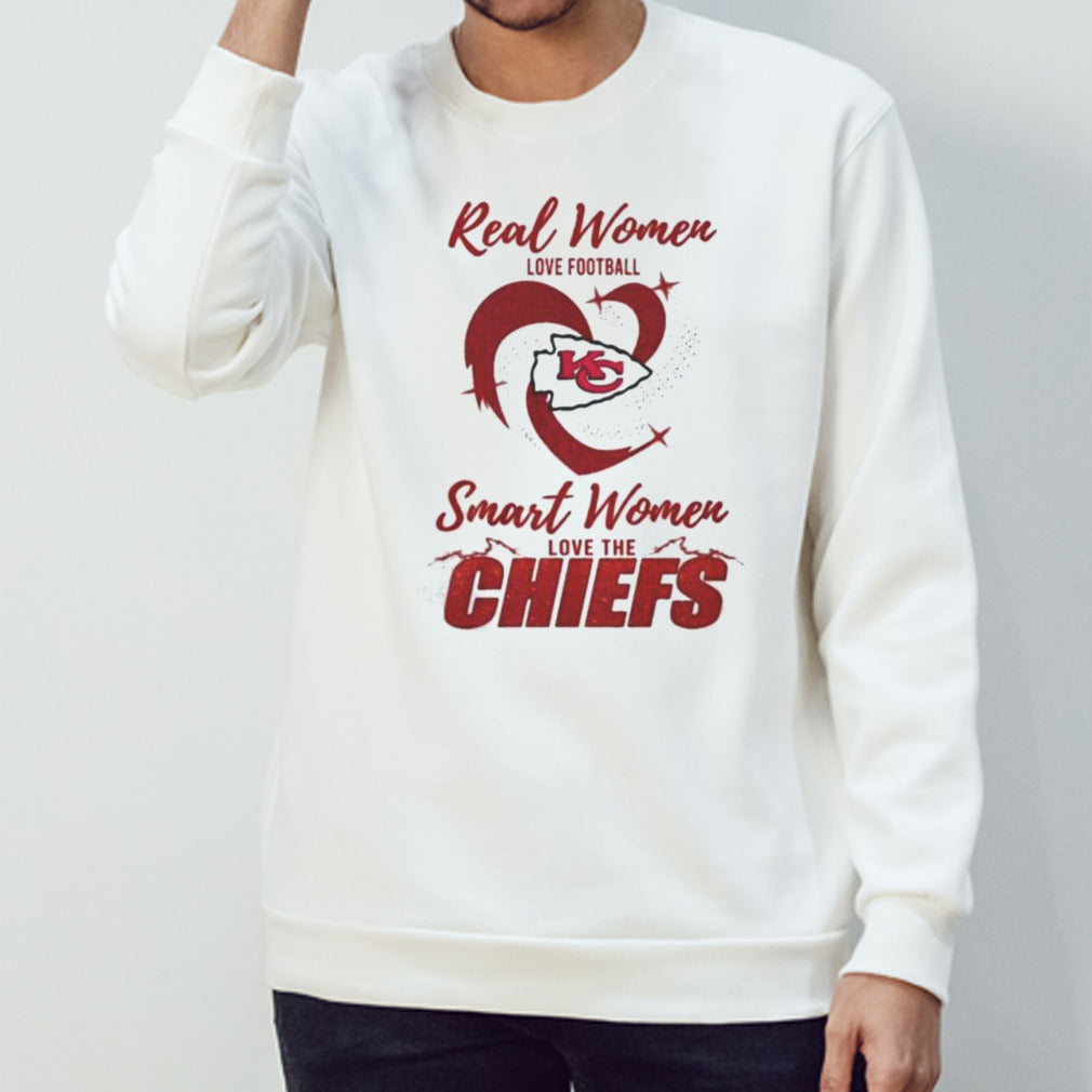 Real Women Love Football Smart Women Love The Kansas City Chiefs 2024 – Perfect Gift For Fans Shirt