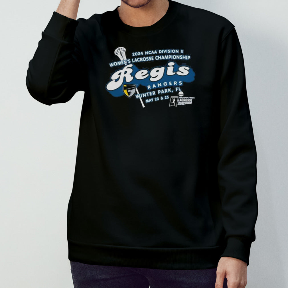 Regis Rangers 2024 NCAA Division II Women’s Lacrosse Championship shirt