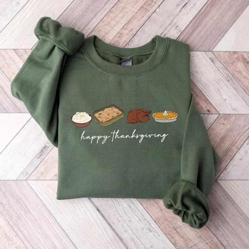 Retro Thanksgiving Sweater, Inspired Fall Crewneck, Fall Shirt, Pumpkin Pie Sweatshirt, Thanksgiving Shirt Women, Fall Sweatshirt Cotton Womenswear