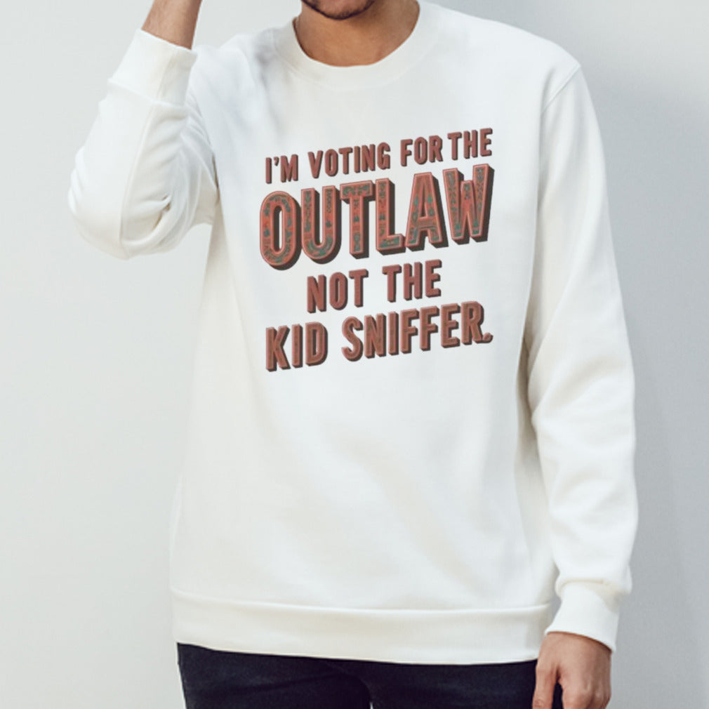 Retro i’m voting for the outlaw not the kid sniffer T-Shirt