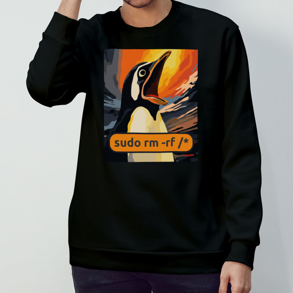 Screaming Tux Linux Sudo Rm Rf shirt