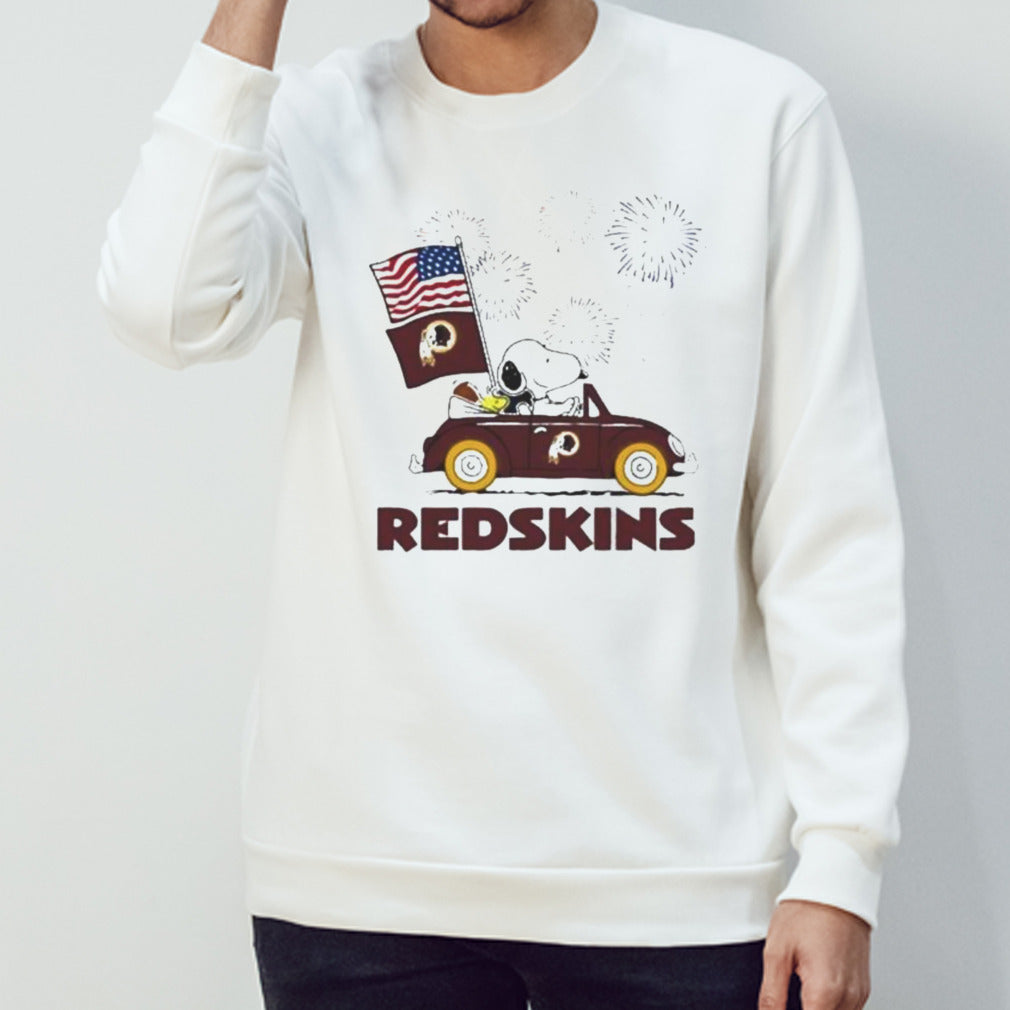 Snoopy And Woodstock Happy 4th Of July Washington Redskins Football 2024 Shirt