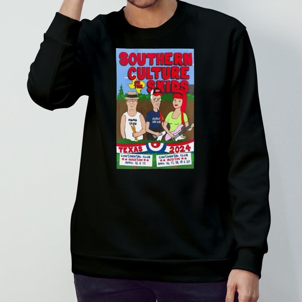 Southern Culture On The Skids April 16 20 2024 Continental Club Austin TX Poster t shirts