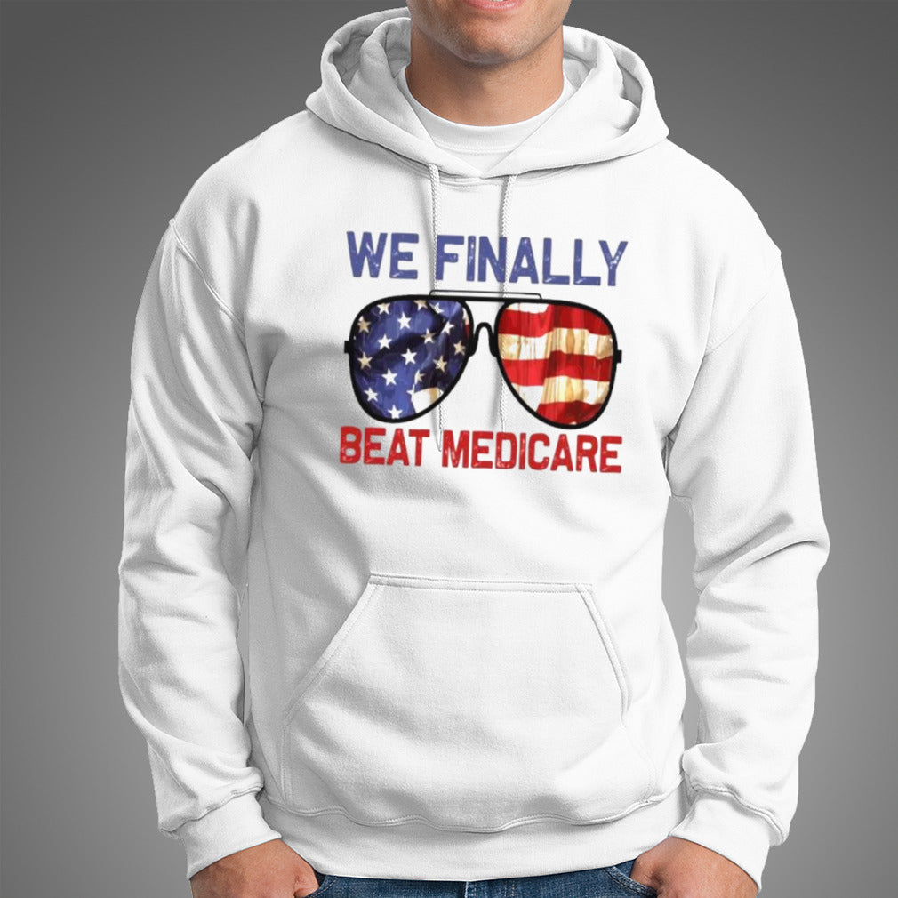 Sunglasses We Finally Beat Medicare Biden 2024 T-Shirt
