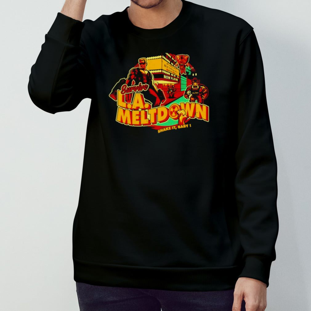 Survive L.A. Meltdown shake it baby shirt