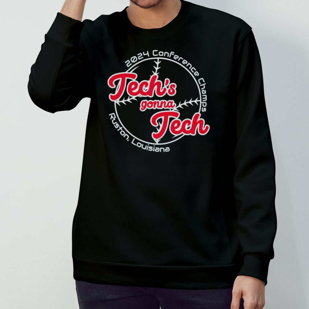Tech’s Gonna Tech 2024 C-USA Baseball Conference Champions Louisiana Tech Bulldogs Shirt