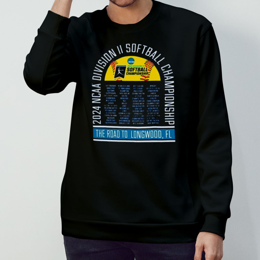 The Road to Longwood, FL 2024 NCAA Division II Softball Championship Shirt