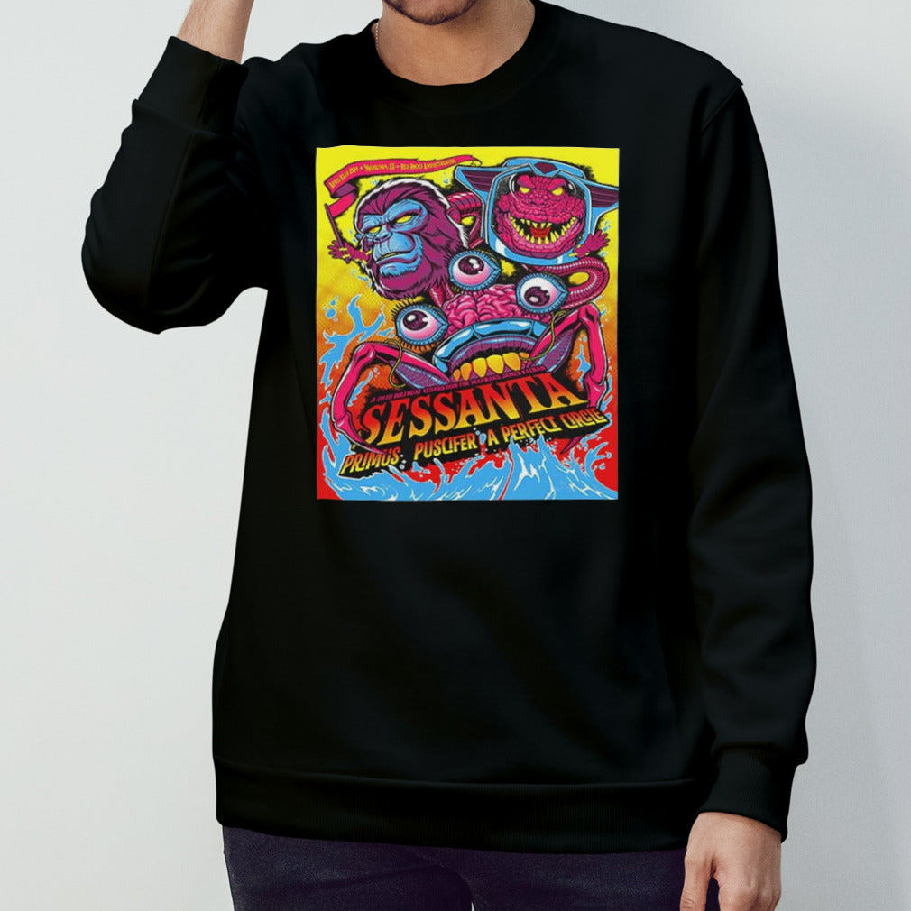Tonights’s Sessanta Performance At The Red Rocks Amphitheatre With Primus Puscifer A Perfect Circle limited-Edition Items shirts