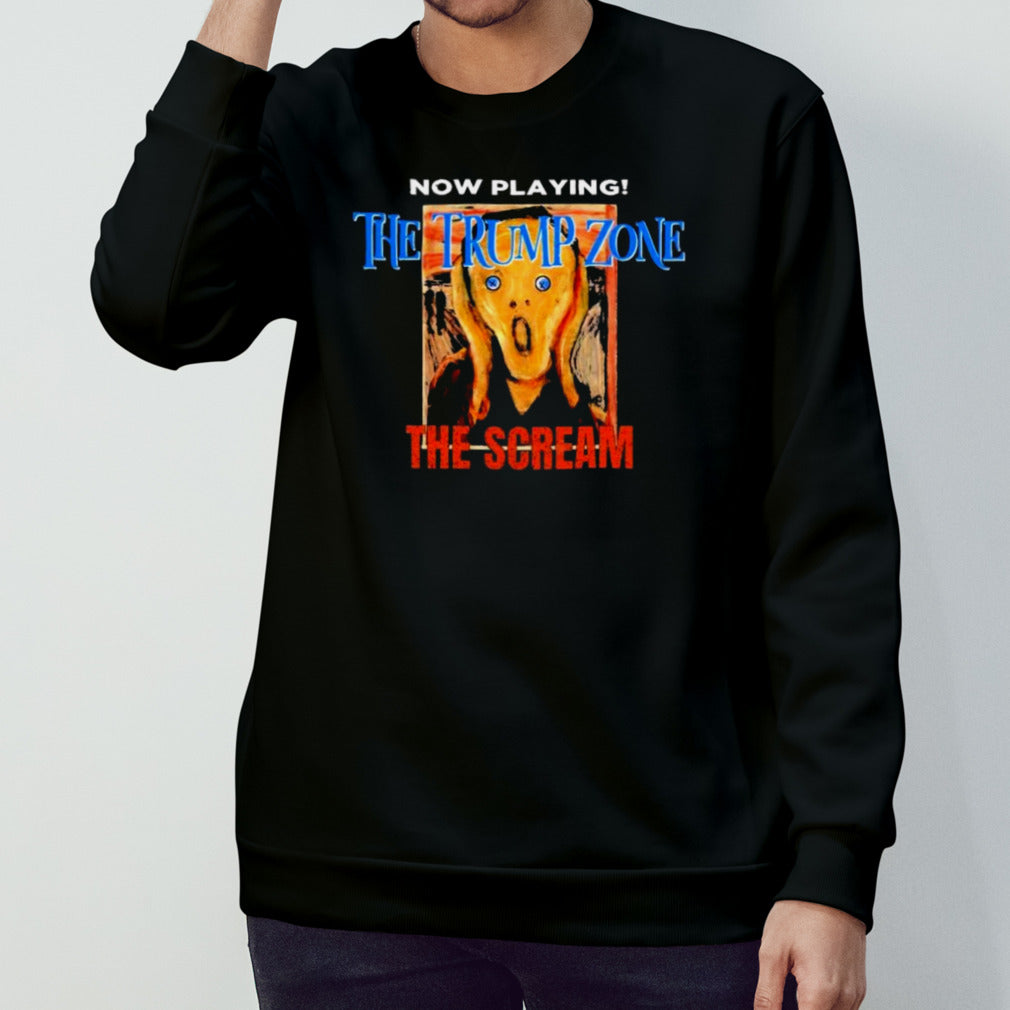 Trump Zone Political Anxiety Scream Funny T-Shirt