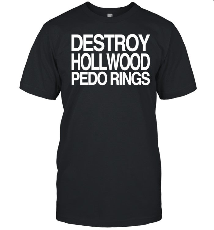 Destroy Hollwood Pedo Rings Tee