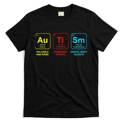 Autism Elements Periodic Table Awareness ASD T-Shirt