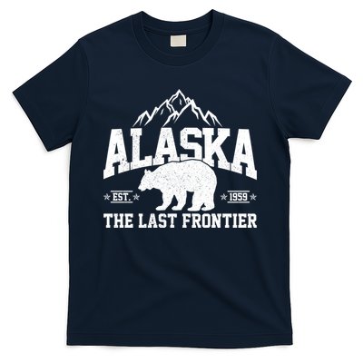 Alaska The Last Frontier EST 1959 Grizzly Bear Mountains T-Shirt