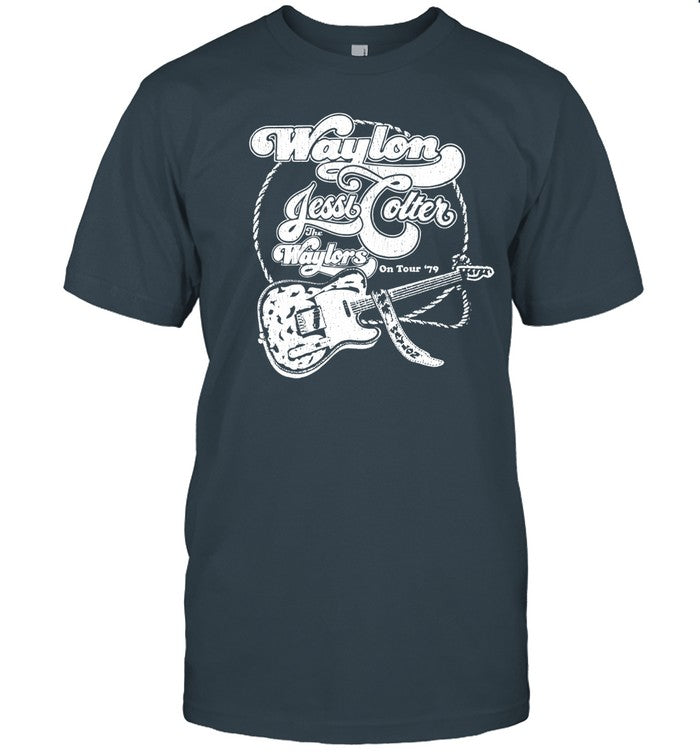 Jason Aldean Wearing Waylon Jessi Colter Waylors Tee Shirt