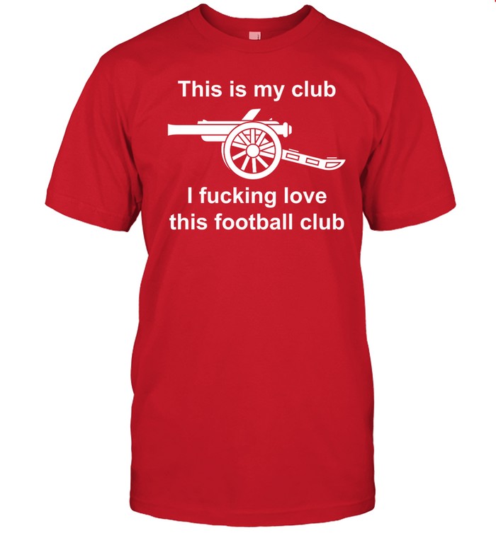 Bukayo Saka Wearing This Is My Club I Fucking Love This Football Club Shirt