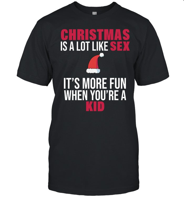 Christmas Is A Lot Like Sex It's More Fun When You're A Kid Hoodie
