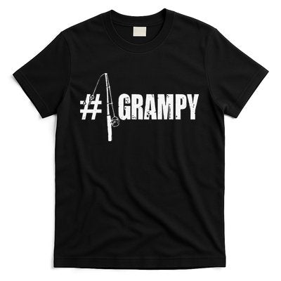 Cute 1 No.1 Grampy Fishing Gift For Dad Or Grandpa T-Shirt