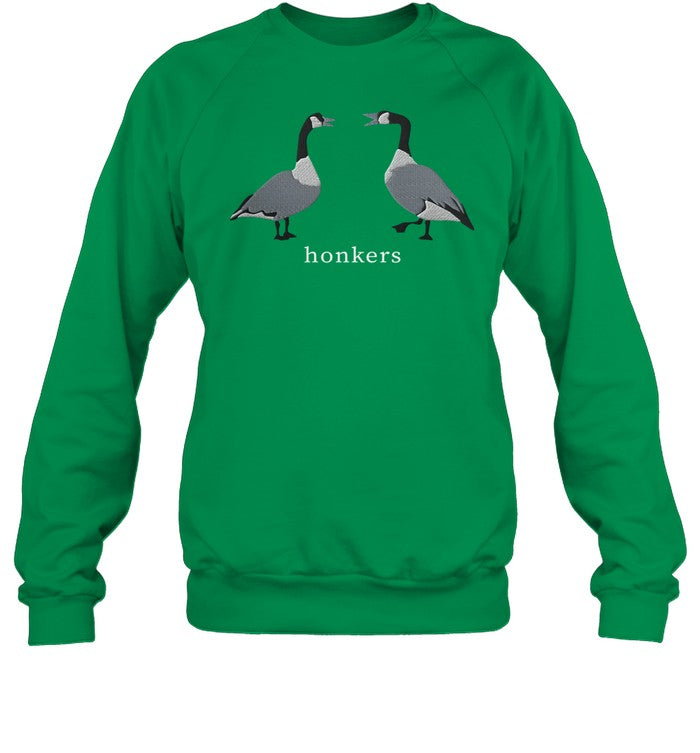 Moe Sews Honkers Embroidered Sweatshirt