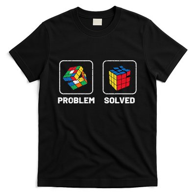 Competitive Puzzle Cube Problem Solved Speed Cubing T-Shirt