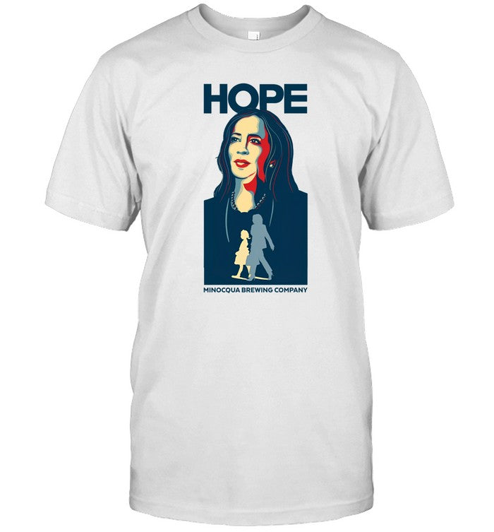 Laura Loomer Hope Kamala Harris Minocqua Brewing Company Tee