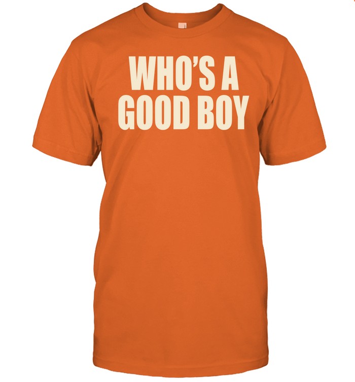 Moximimi Who's A Good Boy Orange Shirt