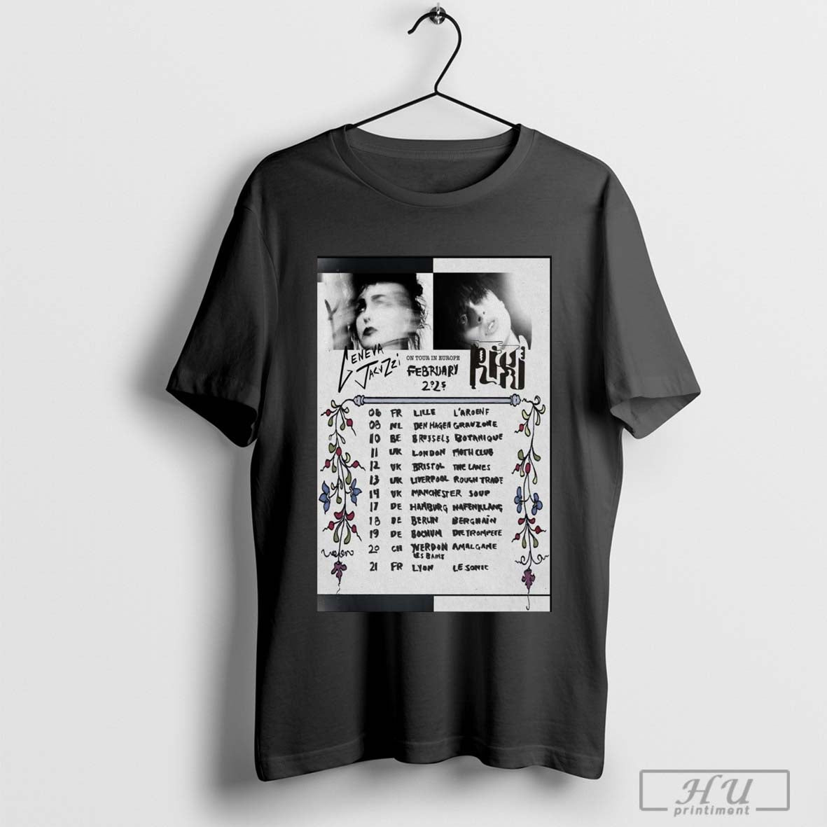 Poster Geneva Jacuzzi And Riki Band Europe February Tour 2025 Shirt