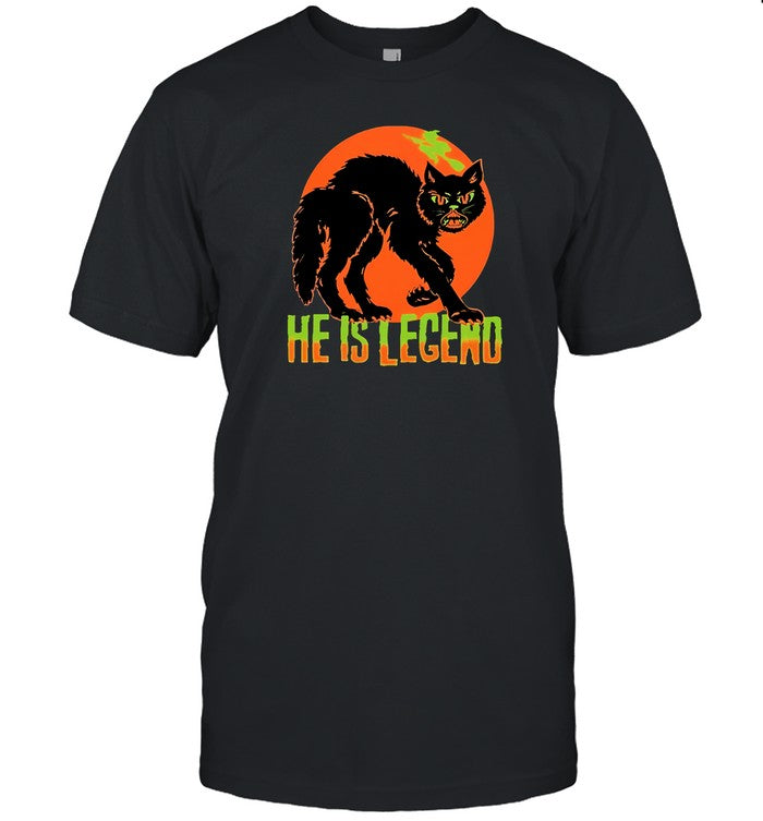 He Is Legend Spooky Cat Halloween 2024 New T Shirt