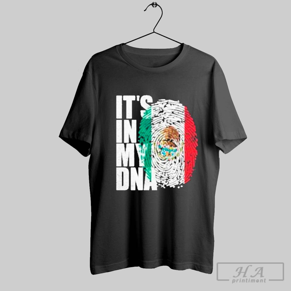 Premium Its In Dna Mexican Flag T Shirt