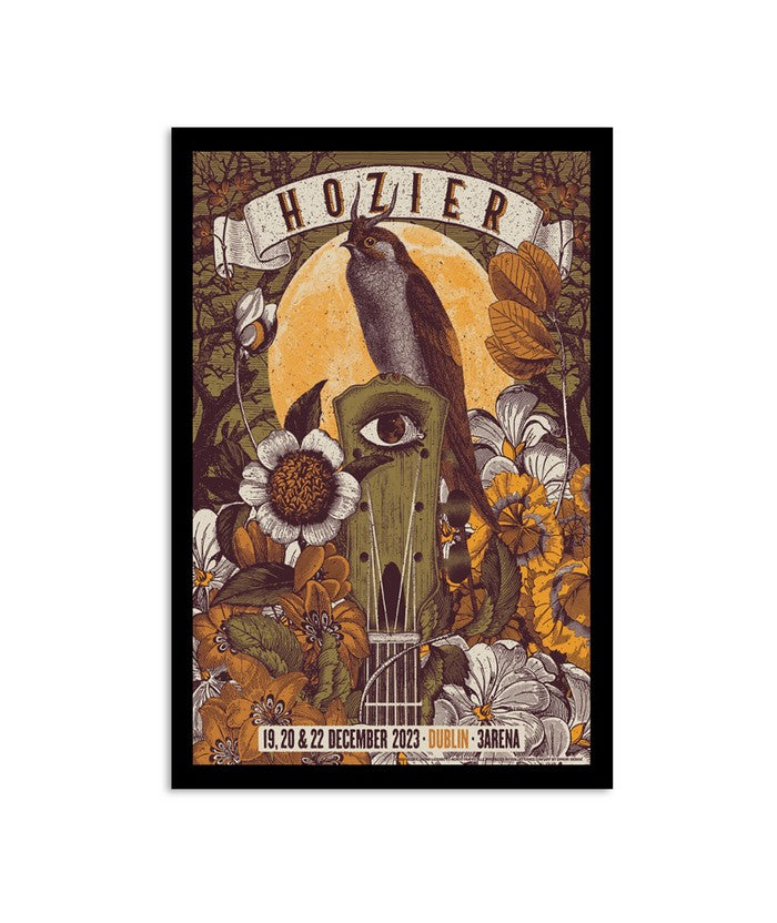 Hozier December 19, 20, 22 2023 3Arena, Dublin, Ireland Poster