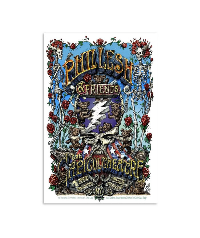 Phil Lesh Port Chester 2023, March 15 17 18 19, The Capitol Theatre, New York Event Poster