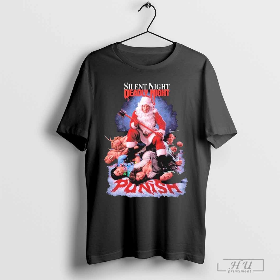 Silent Night Deadly Night Punishment Is Good Santa Christmas T-Shirt
