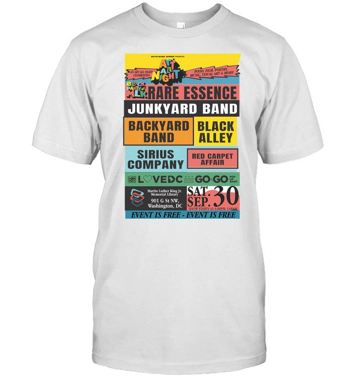 T Shirt Art All Night Block Party Mlk Library Washington DC Sept 30 2023