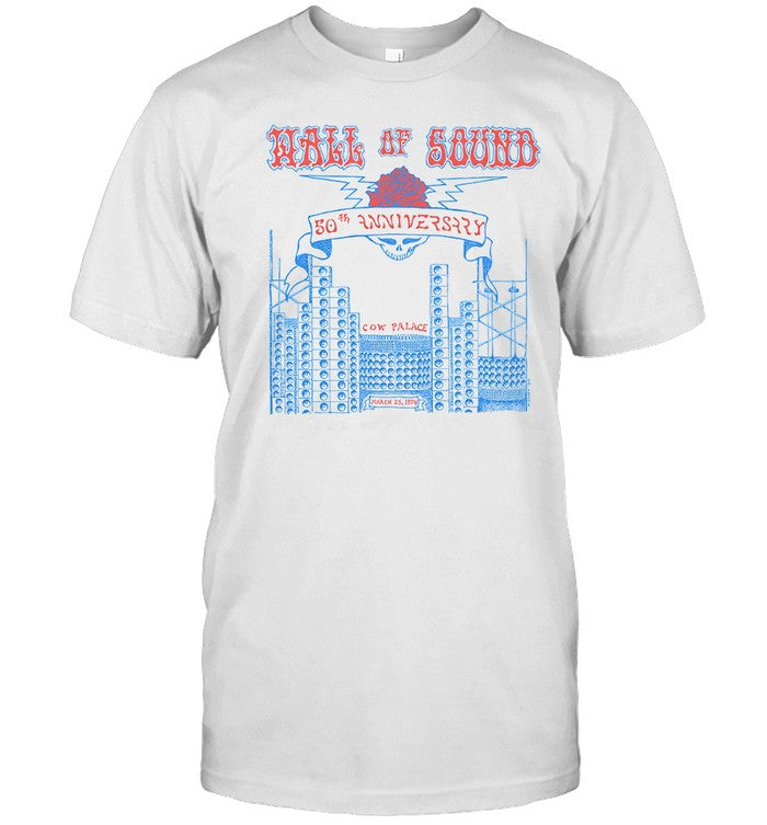 Limited The Wall of Sound 50th Anniversary Cow Palace 1974 Shirt