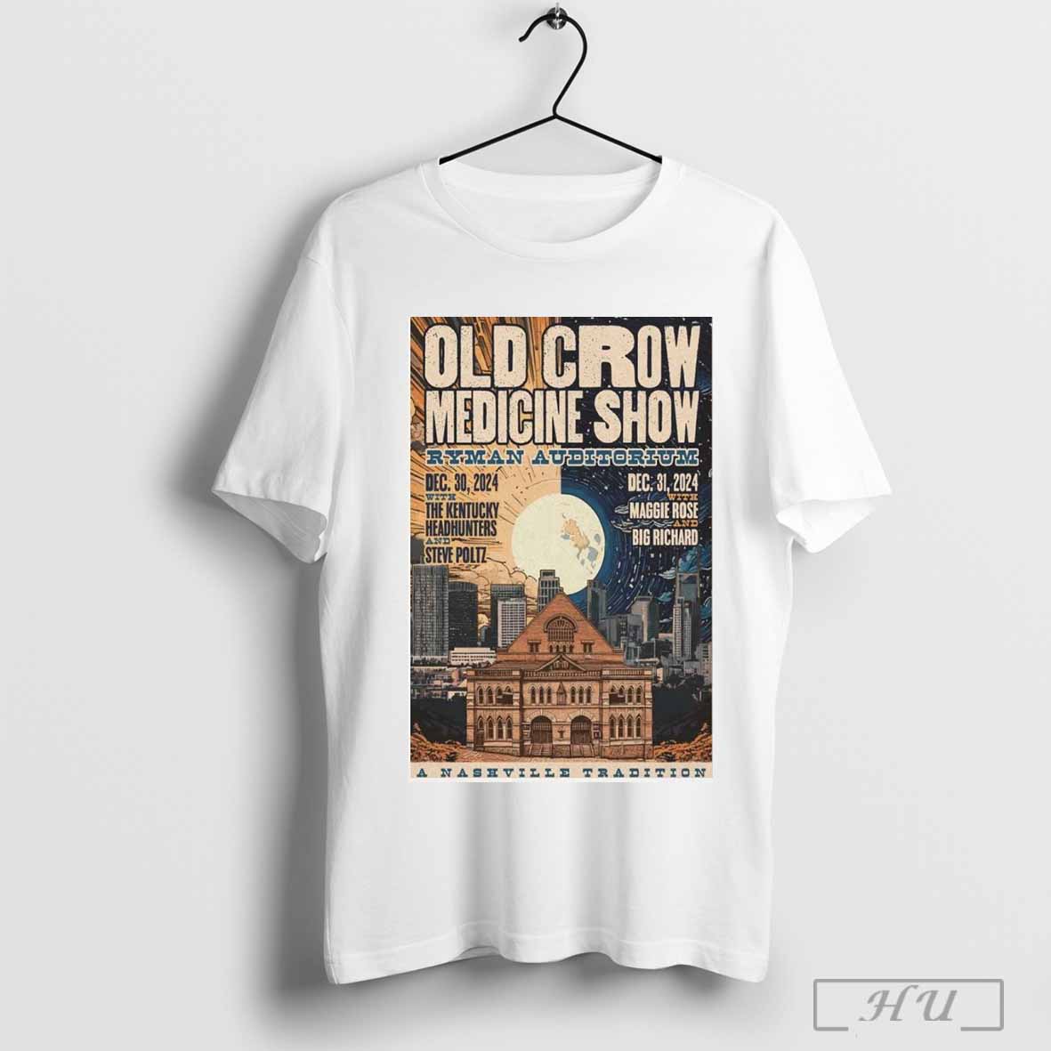 Poster Old Crow Medicine Show December 30 31 2024 Ryman Auditorium