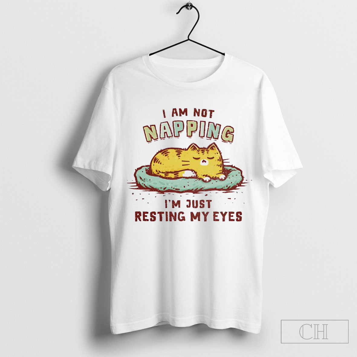 Sleepy Cat Im Not Napping Im Just Resting My Eyes T Shirt Sweater