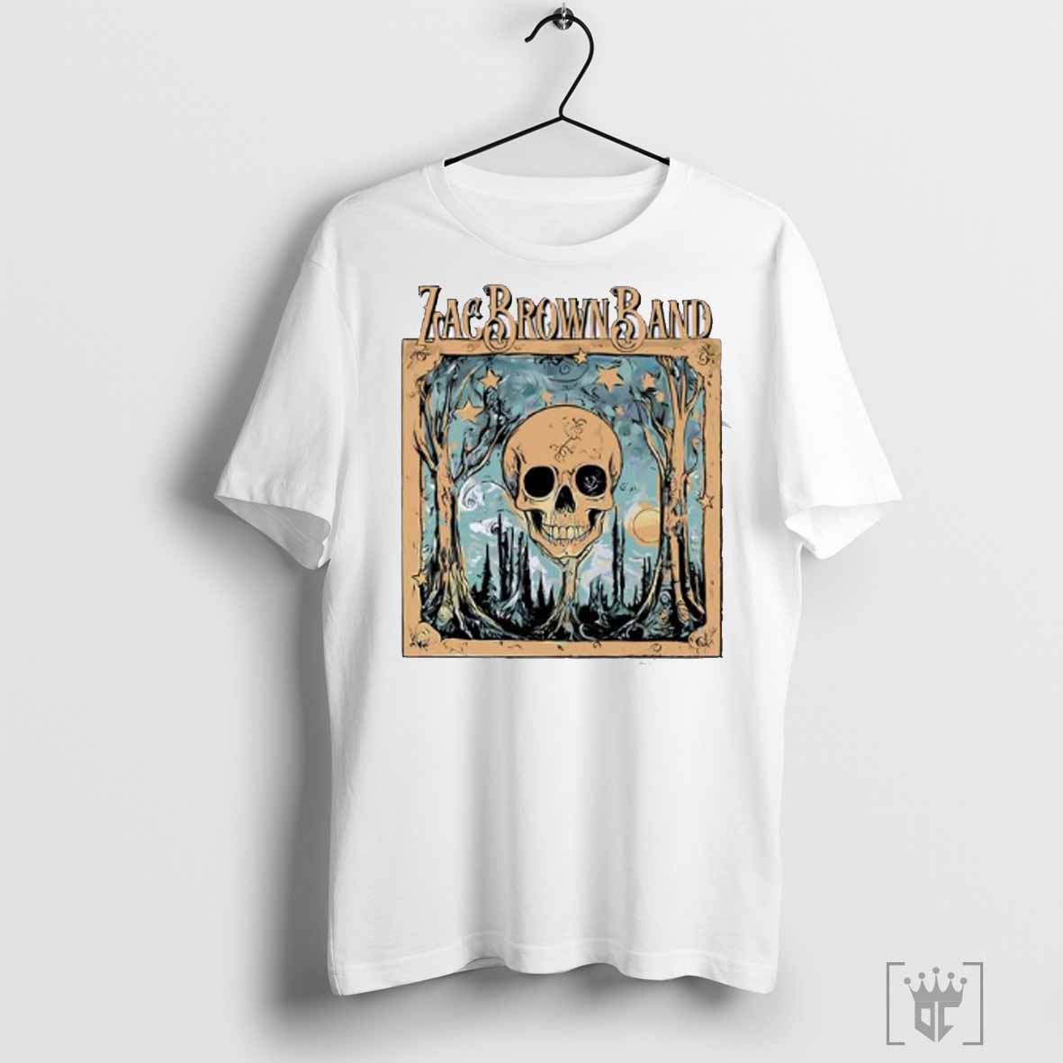 Step by step to buy Zach Brown Band Skull Painting shirt