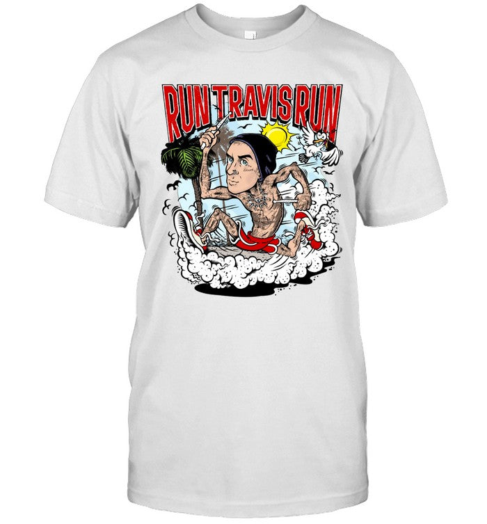 Limited Blink 182 Run Travis Run Shirt