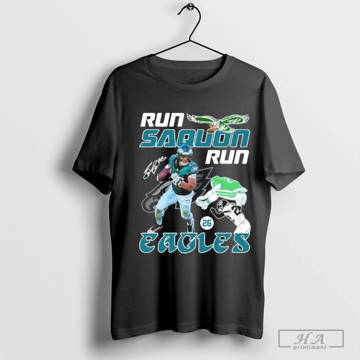 Saquon Barkley Run Saquon Run Eagles 2024 Shirt