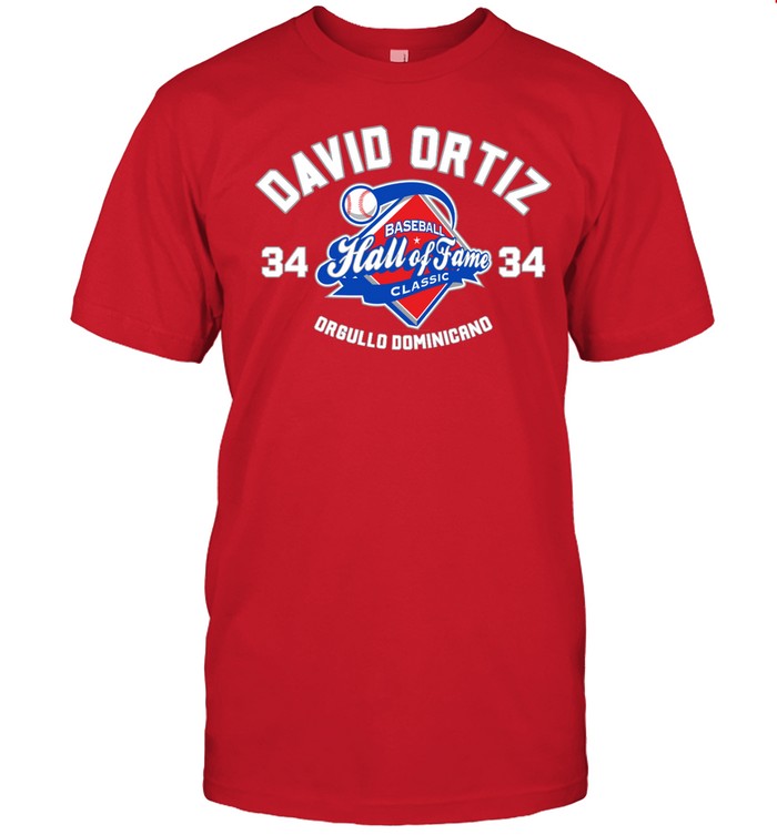 David Ortiz Baseball Hall Of Fame Orgullo Dominicano T Shirt