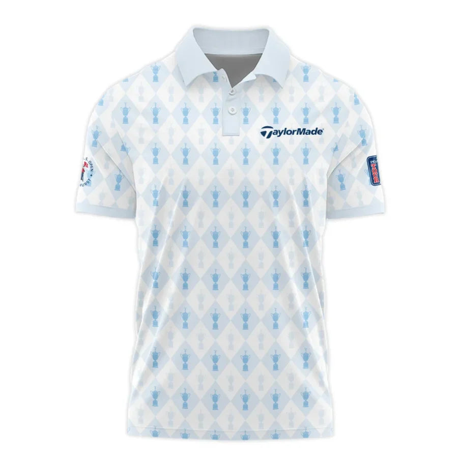 PGA Tour 124th U.S. Open Pinehurst Taylor Made Polo Shirt Sports Pattern Cup Color Light Blue Polo S