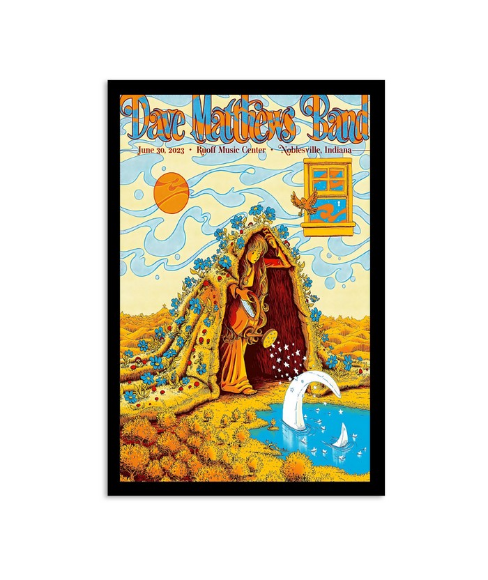 Dave Matthews Band Ruoff Music Center Noblesville, IN Friday Jun 30 2023 Poster