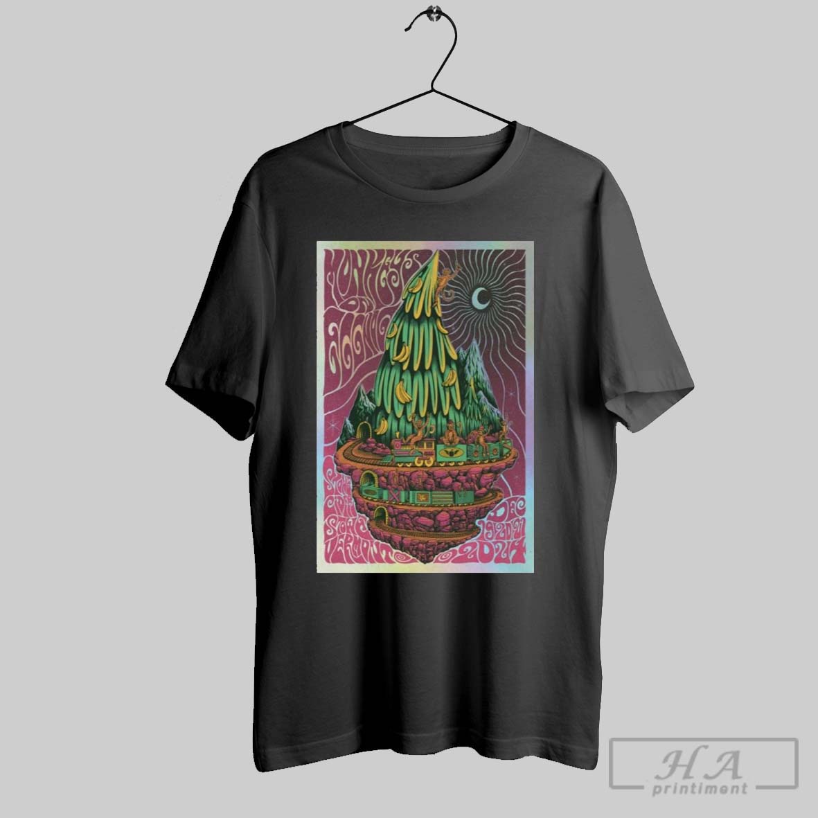 Poster Moe Monkeys On Eggnog Show In Stowe Vt Dec 19 21 2024 T Shirt