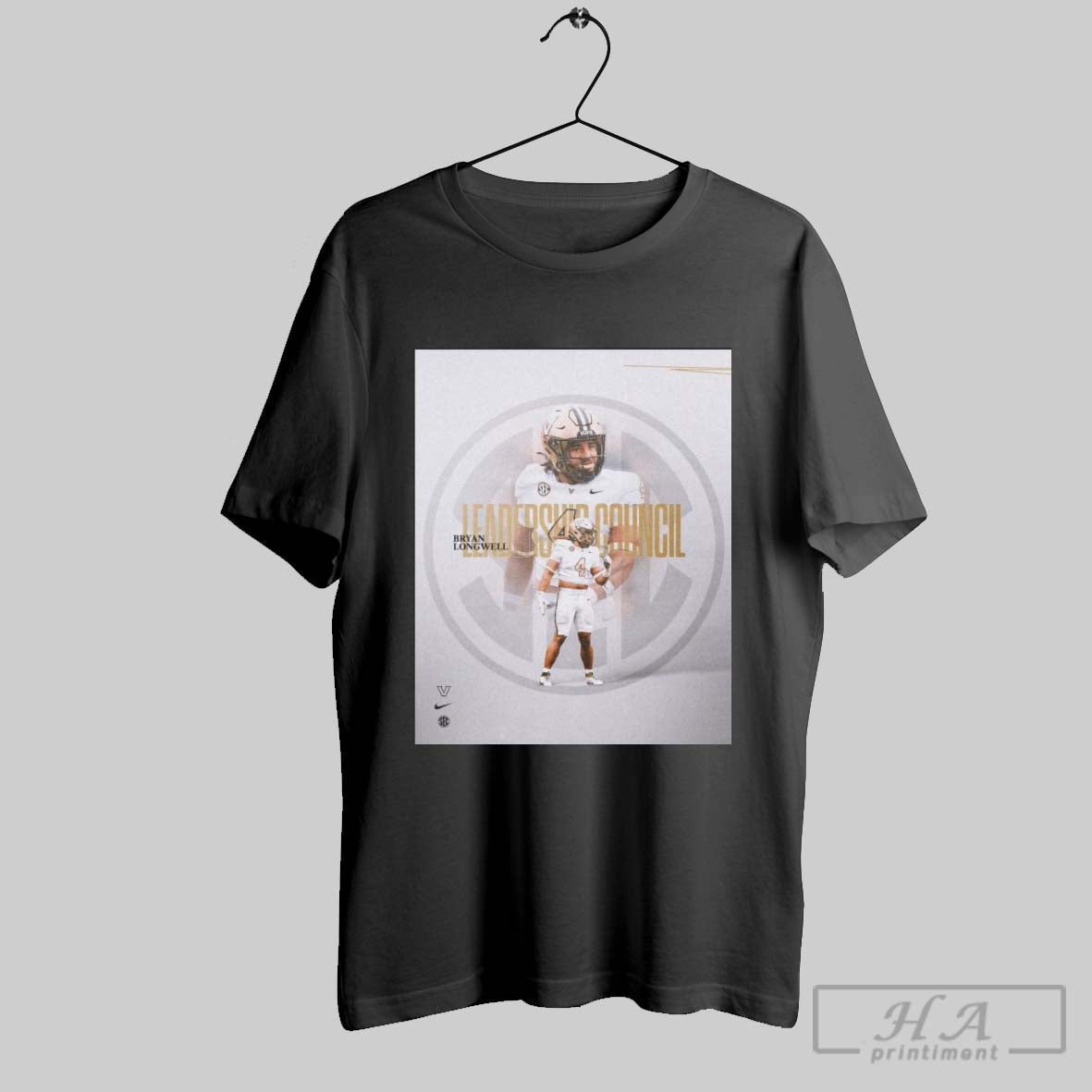 Poster Leadership Council Bryan Longwell Sec Vanderbilt Commodores Football T Shirt