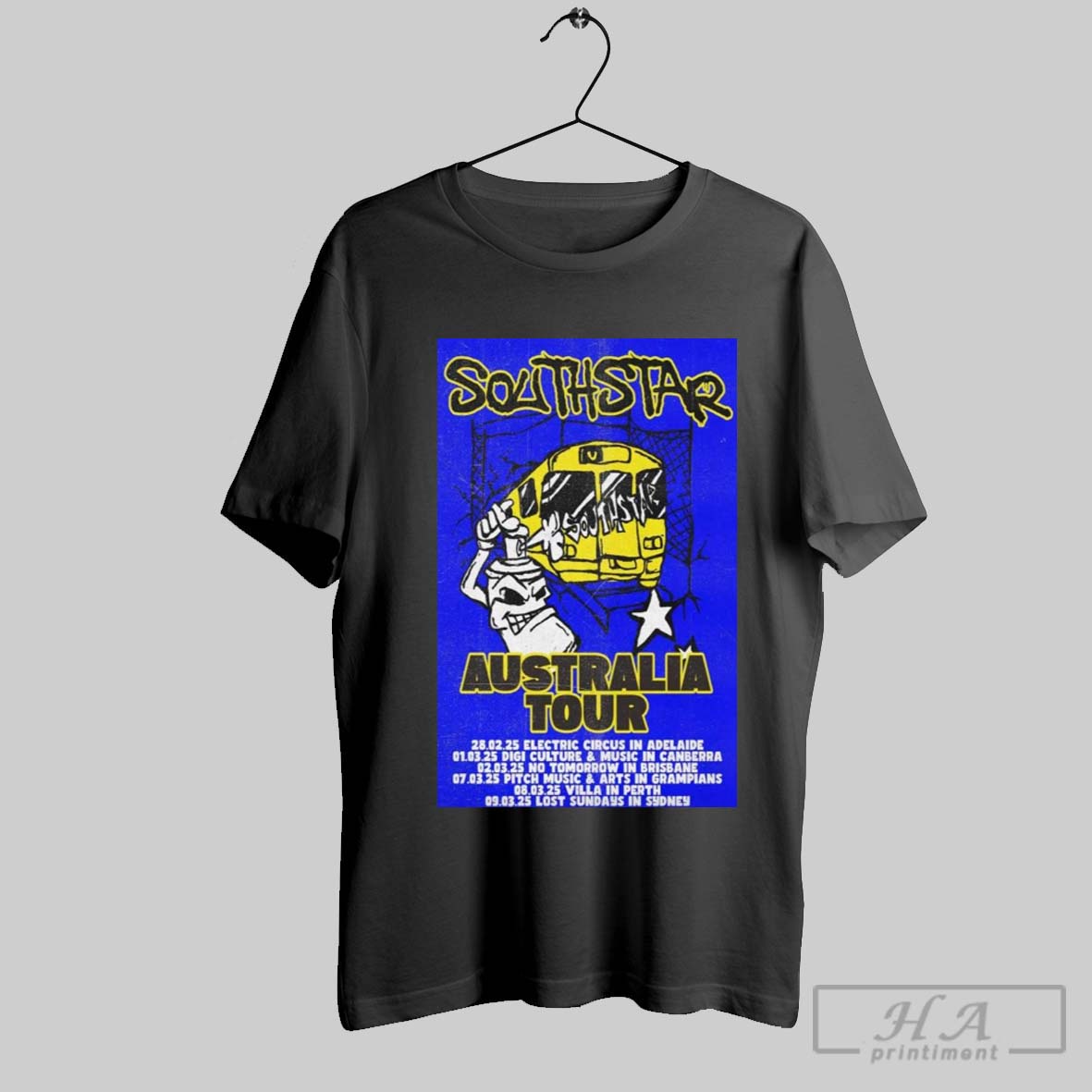 Poster Southstar 2025 Australia Tour 28 02 25 Electric Circus In Adelaide T Shirt