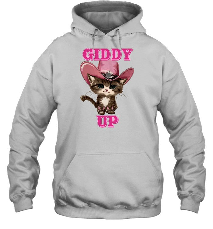 Giddy Up Cowboy Cat Hoodie