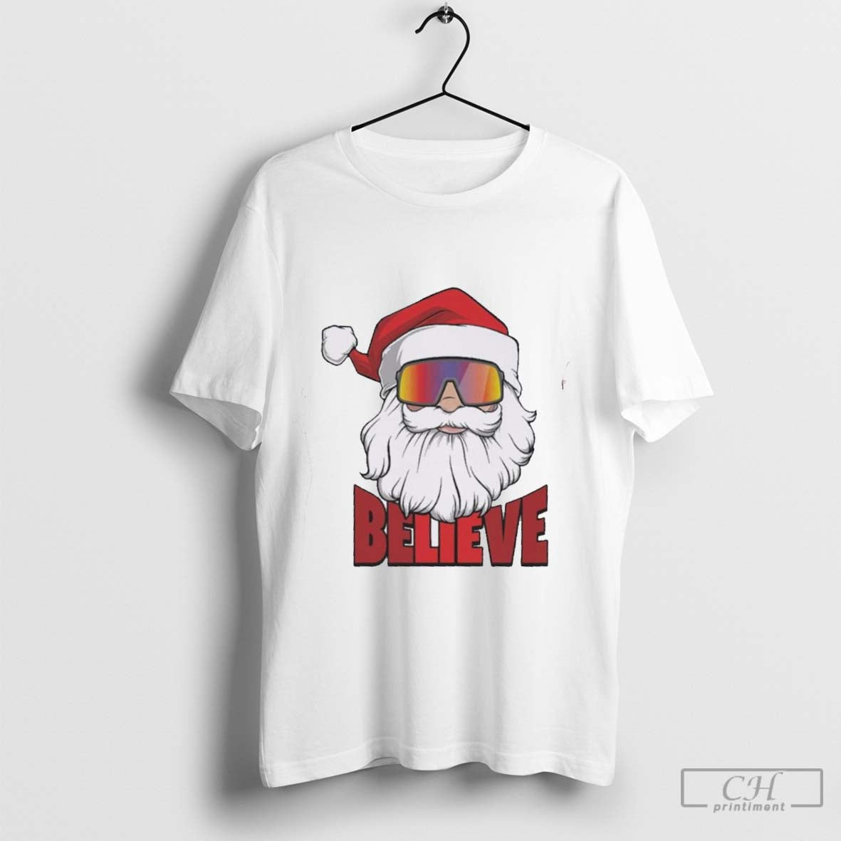 Santa Believe Christmas T Shirt