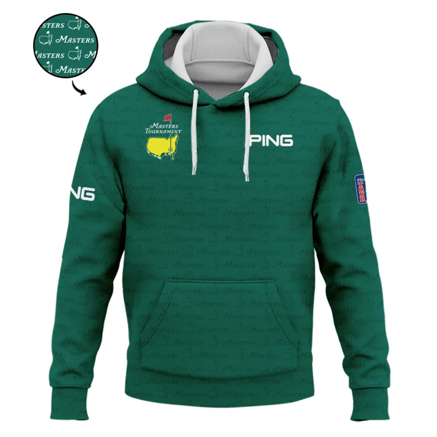Golf Pattern Masters Tournament Ping Hoodie Shirt Green Color Golf Sports All Over Print Hoodie Shir