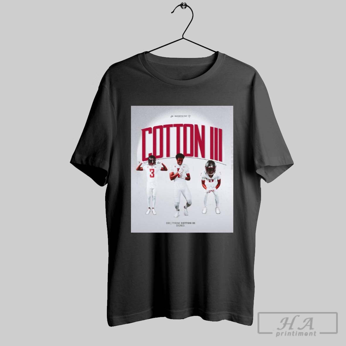 Poster Washington State Cougars Football Signed Tyrone Cotton Lll Db Welcome To The Palouse T Shirt