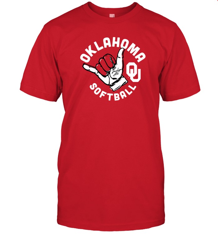 Jocelyn Alo Sooner Shaka Oklahoma Softball Shirt